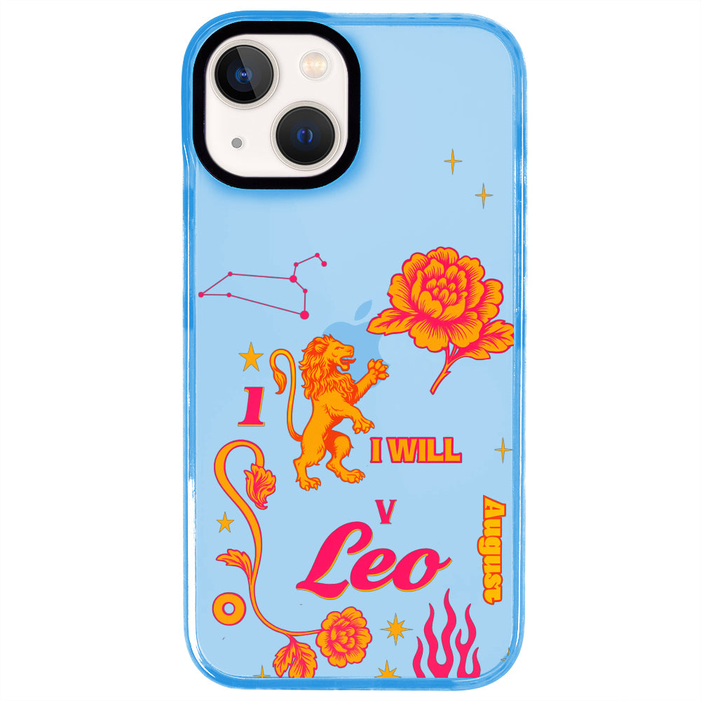 iPhone 15 Plus Aslan Burcu The Emperor Telefon Kılıfı - Azure