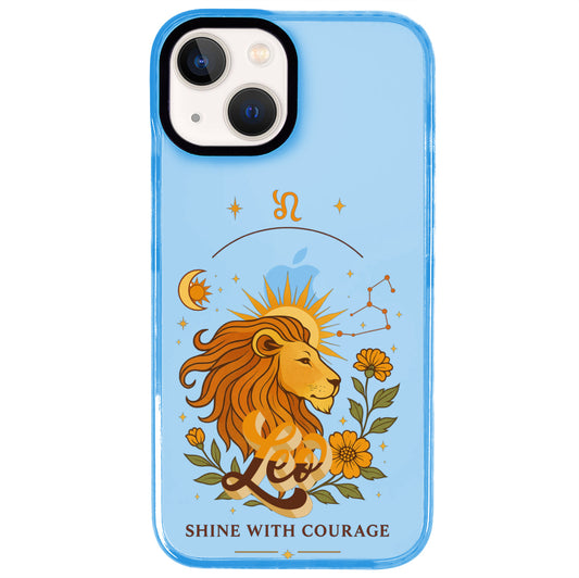 iPhone 15 Plus Aslan Burcu Way of Aries Telefon Kılıfı - Azure