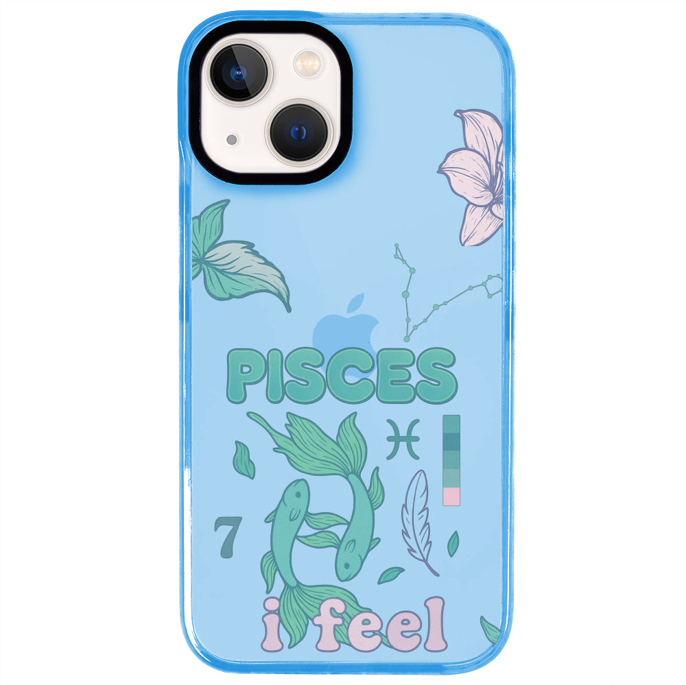 iPhone 15 Plus Balık Burcu The Emperor Telefon Kılıfı - Azure