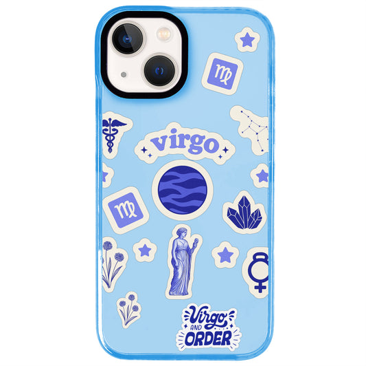 iPhone 15 Plus Başak Burcu Sweet Rules Telefon Kılıfı - Azure