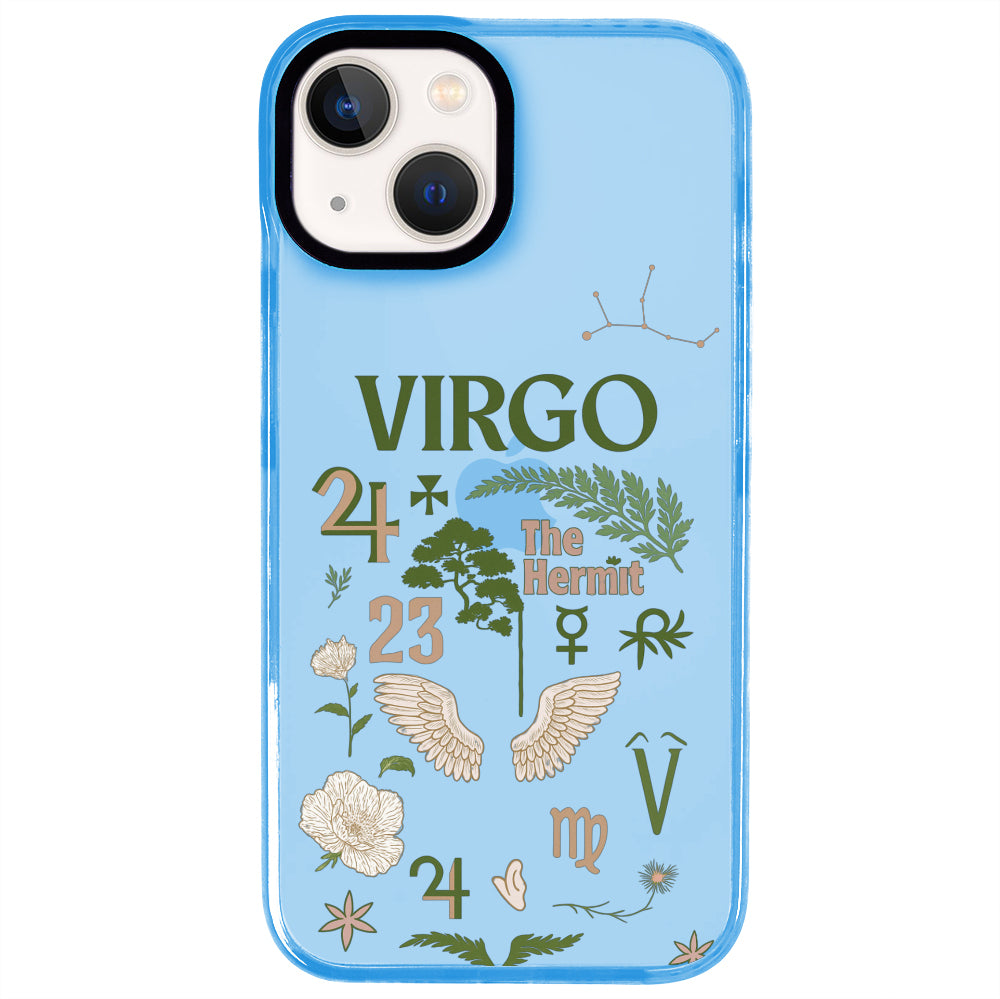 iPhone 15 Plus Başak Burcu The Emperor Telefon Kılıfı - Azure