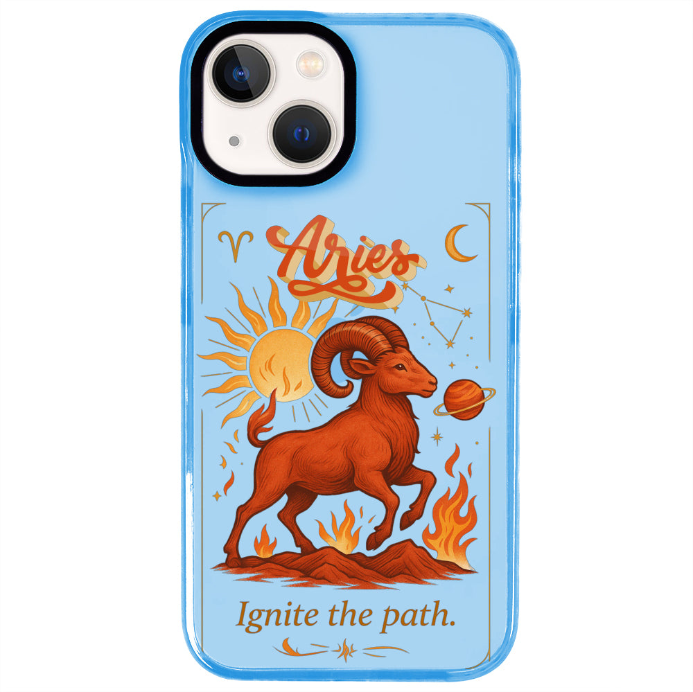 iPhone 15 Plus Koç Burcu Way of Aries Telefon Kılıfı - Azure