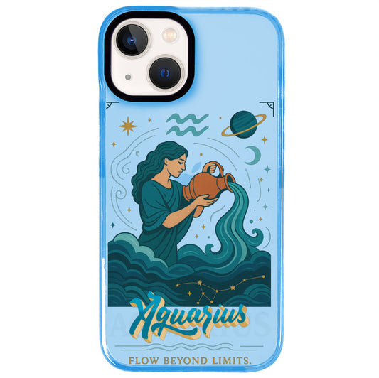 iPhone 15 Plus Kova Burcu Way of Aries Telefon Kılıfı - Azure