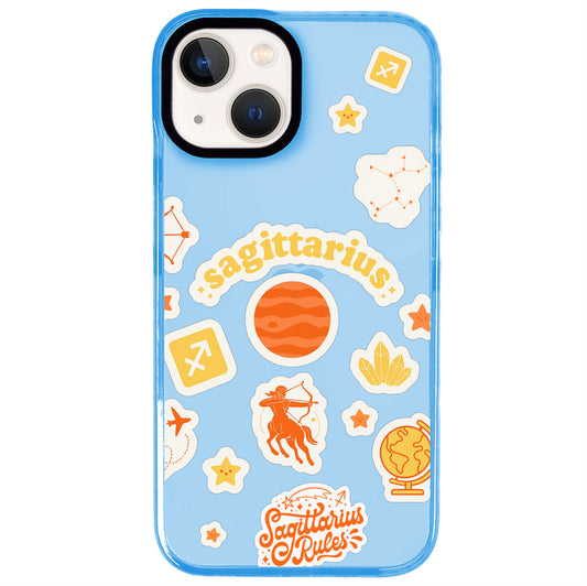 iPhone 15 Plus Yay Burcu Sweet Rules Telefon Kılıfı - Azure