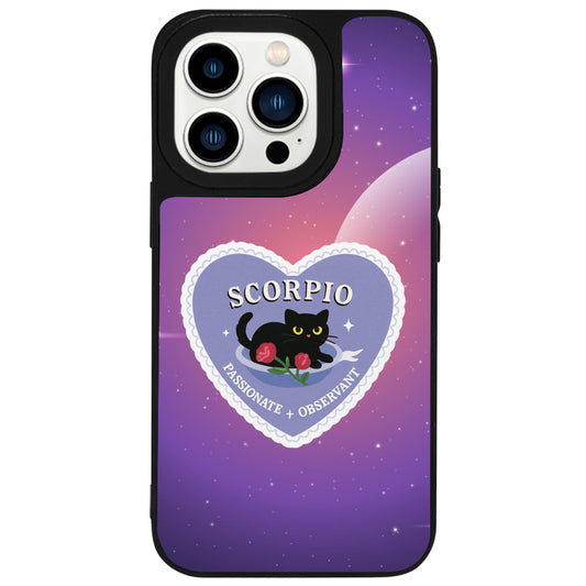 iPhone 15 Pro Akrep Burcu Heart In Stars Telefon Kılıfı - Popsoketsiz