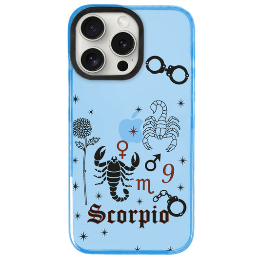 iPhone 15 Pro Max Akrep Burcu The Emperor Telefon Kılıfı - Azure