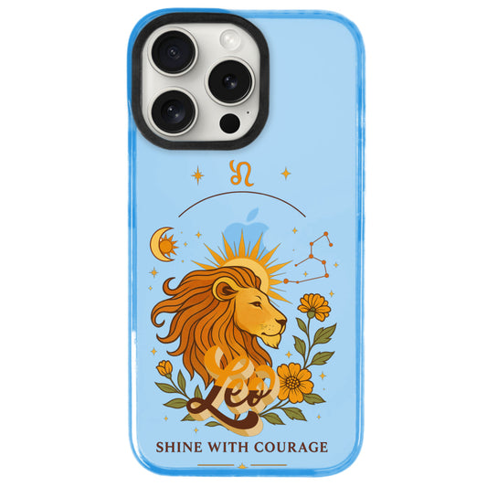 iPhone 15 Pro Max Aslan Burcu Way of Aries Telefon Kılıfı - Azure