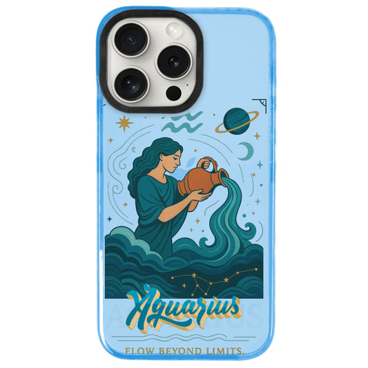 iPhone 15 Pro Max Kova Burcu Way of Aries Telefon Kılıfı - Azure