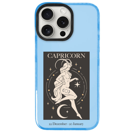 iPhone 15 Pro Max Oğlak Burcu History of Zodiac Telefon Kılıfı - Azure