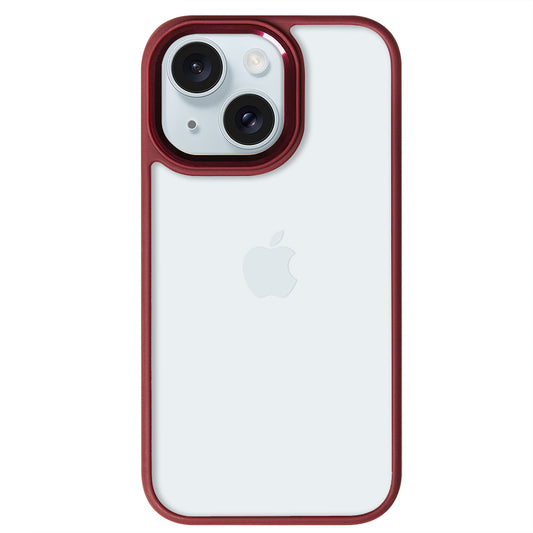 iPhone 15 Renkli Lux Basic Kırmızı Telefon Kılıfı