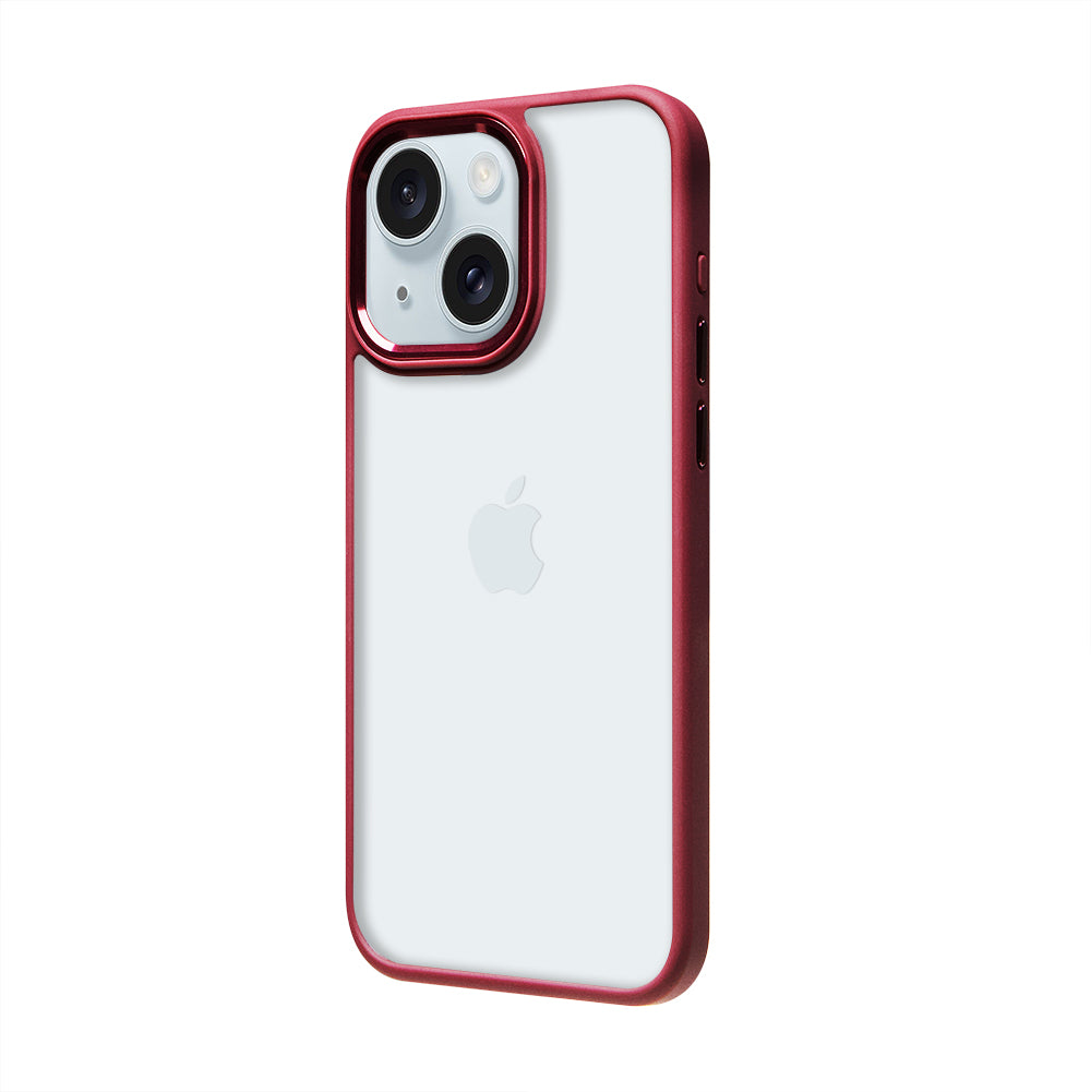 iPhone 15 Plus Renkli Lux Basic Kırmızı Telefon Kılıfı