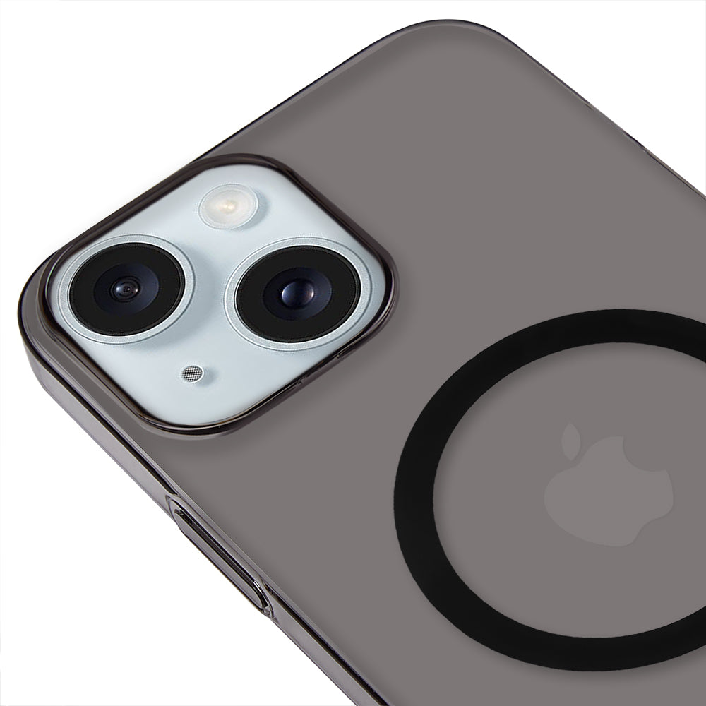 iPhone 15 Thine Transparent Magsafe Case Siyah