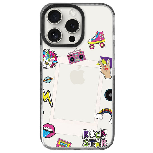 iPhone 15 Pro Max Rock Star Polaroid Telefon Kılıfı