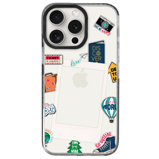 iPhone 15 Pro Max De Tour Polaroid Telefon Kılıfı