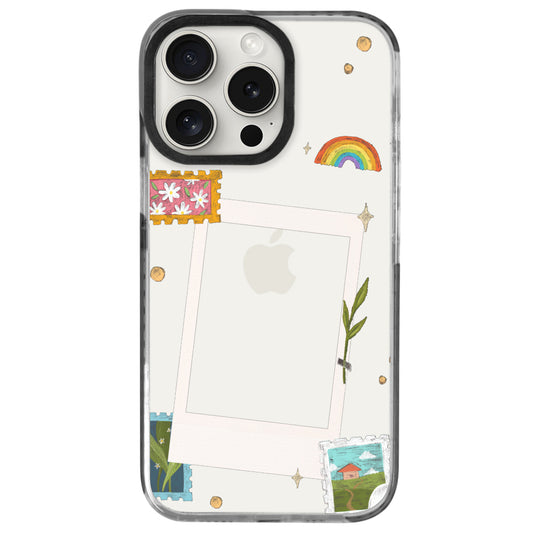 iPhone 15 Pro Max Postcard Polaroid Telefon Kılıfı