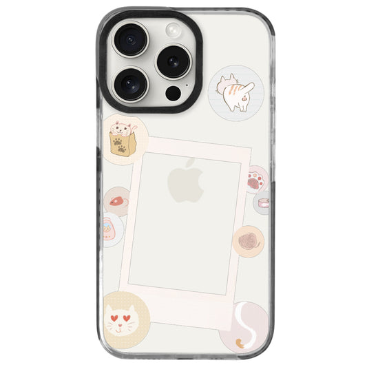iPhone 15 Pro Max Cat Paw Polaroid Telefon Kılıfı