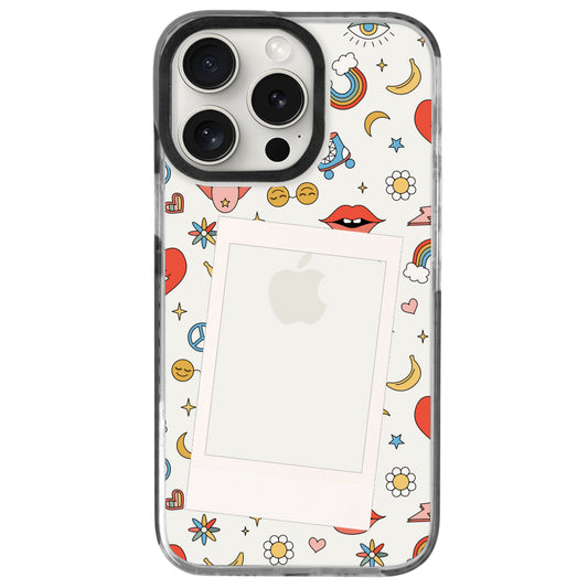 iPhone 15 Pro Max Sleep Eyes Polaroid Telefon Kılıfı
