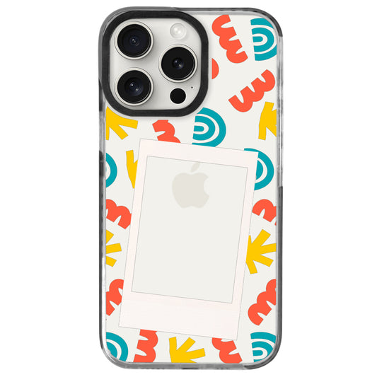 iPhone 15 Pro Max Colorful Polaroid Telefon Kılıfı