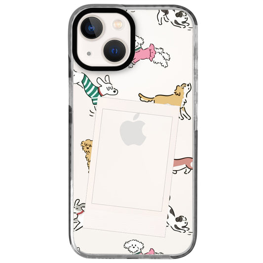 iPhone 15 Sweet Dog Polaroid Telefon Kılıfı