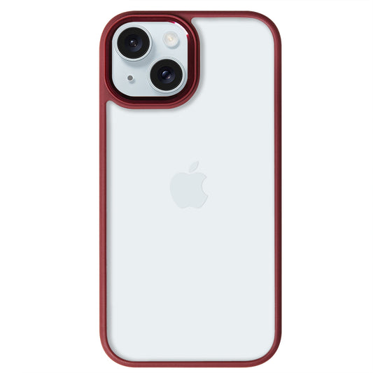 iPhone 15 Plus Renkli Lux Basic Kırmızı Telefon Kılıfı