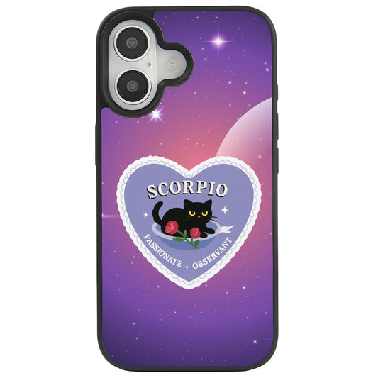 iPhone 16 Akrep Burcu Heart In Stars Telefon Kılıfı - Popsoketsiz