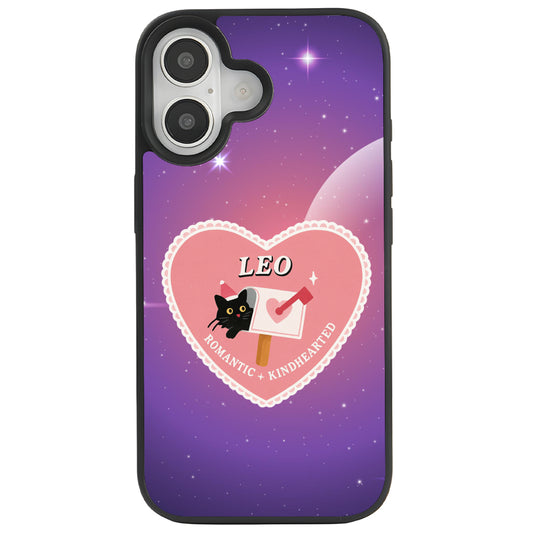 iPhone 16 Aslan Burcu Heart In Stars Telefon Kılıfı - Popsoketsiz