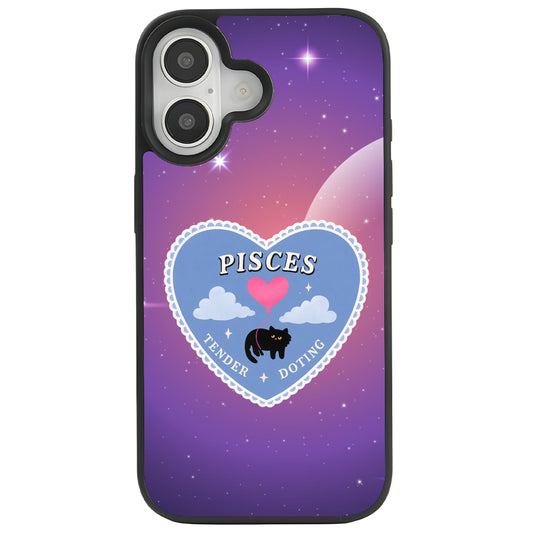 iPhone 16 Balık Burcu Heart In Stars Telefon Kılıfı - Popsoketsiz
