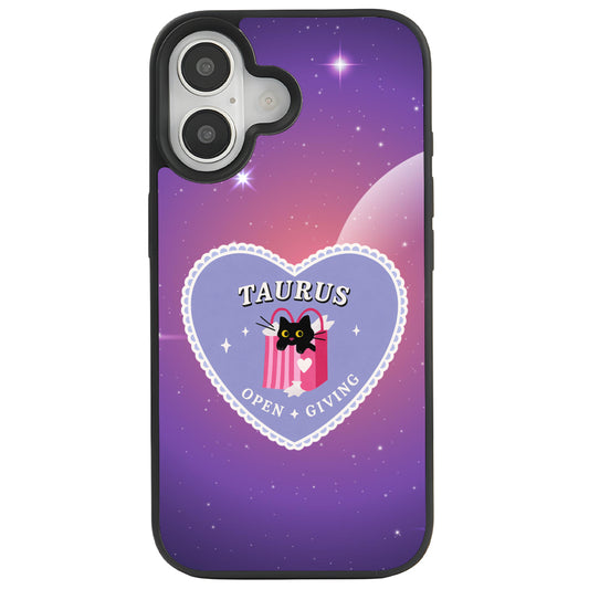 iPhone 16 Boğa Burcu Heart In Stars Telefon Kılıfı - Popsoketsiz