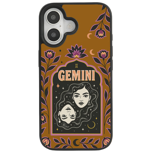 iPhone 16 İkizler Burcu Night Stars Telefon Kılıfı - Popsoketsiz