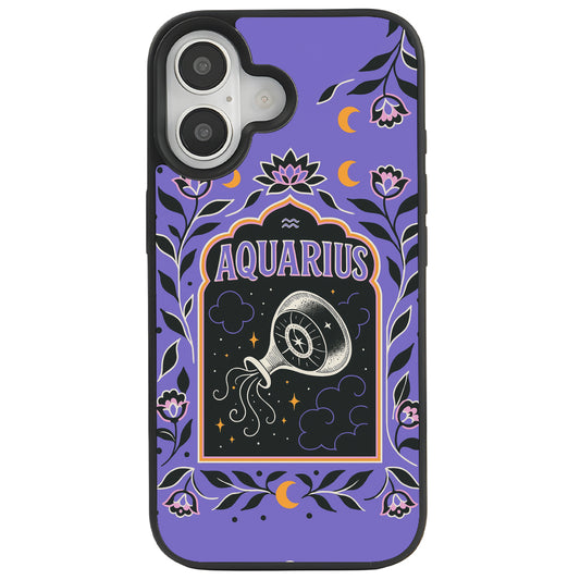iPhone 16 Kova Burcu Night Stars Telefon Kılıfı - Popsoketsiz