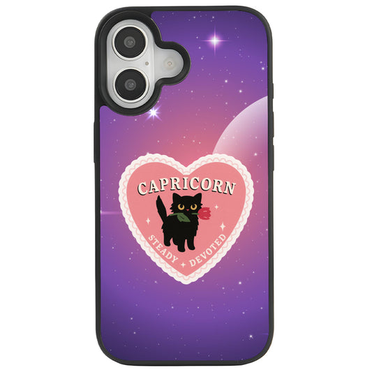 iPhone 16 Oğlak Burcu Heart In Stars Telefon Kılıfı - Popsoketsiz