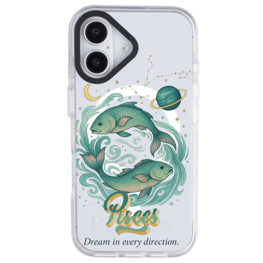 iPhone 16 Balık Burcu Way of Aries Telefon Kılıfı - Beyaz