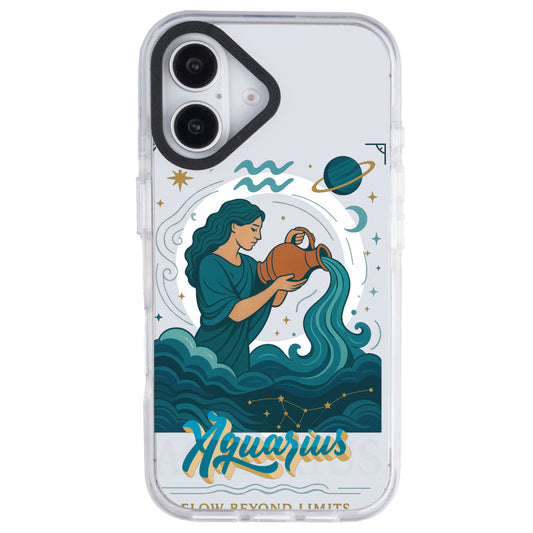 iPhone 16 Kova Burcu Way of Aries Telefon Kılıfı - Beyaz