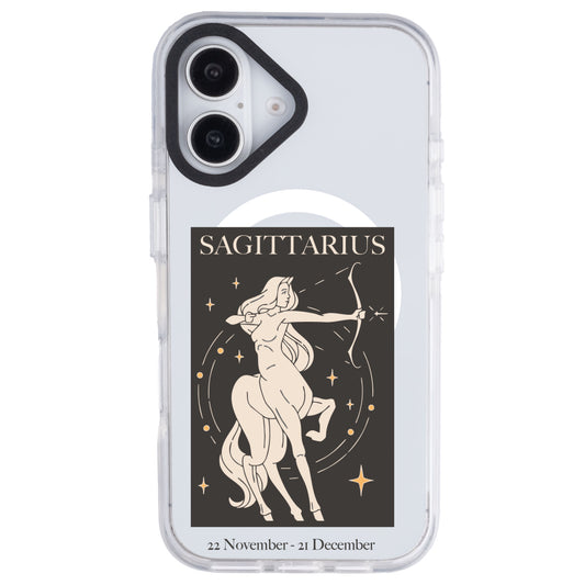 iPhone 16 Yay Burcu History of Zodiac Telefon Kılıfı - Beyaz
