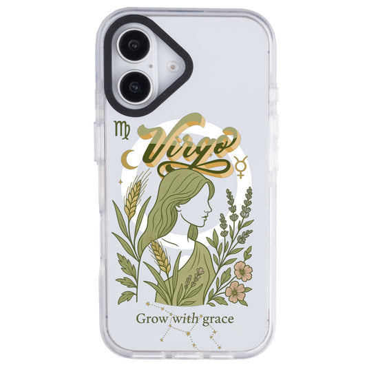 iPhone 16 Plus Başak Burcu Way of Aries Telefon Kılıfı - Beyaz
