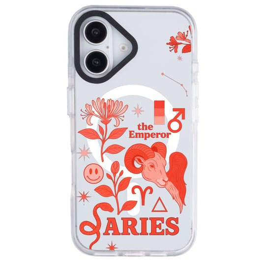 iPhone 16 Plus Koç Burcu The Emperor Telefon Kılıfı - Beyaz