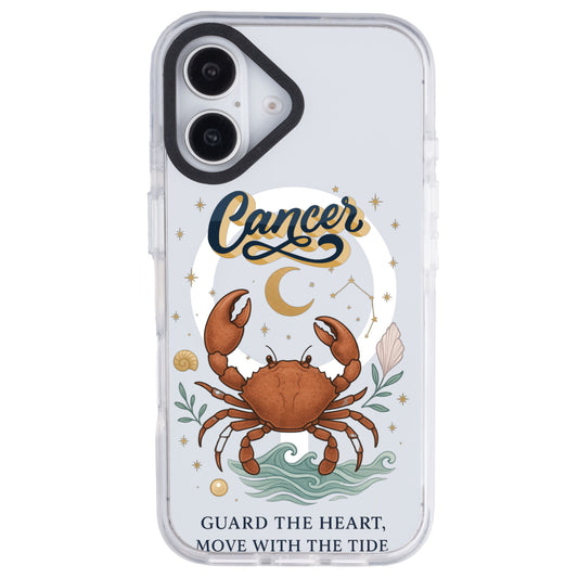iPhone 16 Plus Yengeç Burcu Way of Aries Telefon Kılıfı - Beyaz
