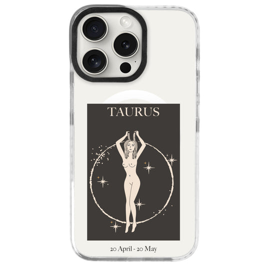 iPhone 16 Pro Boğa Burcu History of Zodiac Telefon Kılıfı - Beyaz