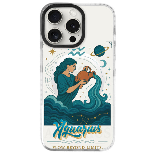 iPhone 16 Pro Kova Burcu Way of Aries Telefon Kılıfı - Beyaz