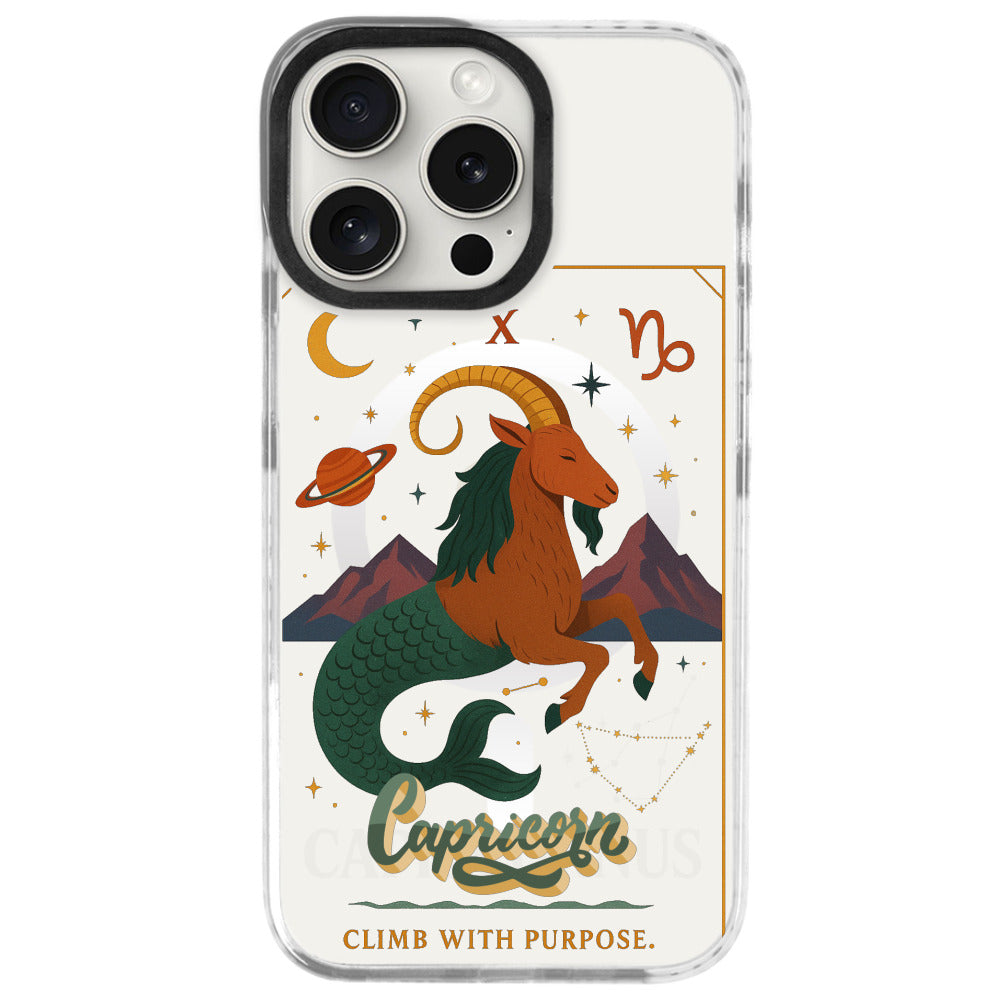 iPhone 16 Pro Oğlak Burcu Way of Aries Telefon Kılıfı - Beyaz