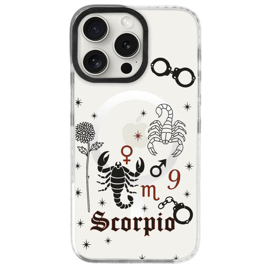 iPhone 16 Pro Max Akrep Burcu The Emperor Telefon Kılıfı - Beyaz