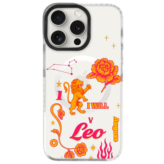 iPhone 16 Pro Max Aslan Burcu The Emperor Telefon Kılıfı - Beyaz