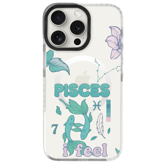 iPhone 16 Pro Max Balık Burcu The Emperor Telefon Kılıfı - Beyaz