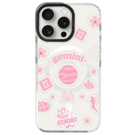 iPhone 16 Pro Max İkizler Burcu Sweet Rules Telefon Kılıfı - Beyaz