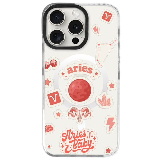 iPhone 16 Pro Max Koç Burcu Sweet Rules Telefon Kılıfı - Beyaz