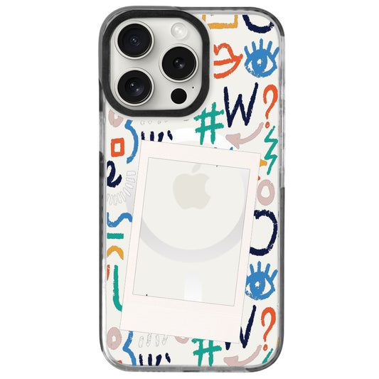 iPhone 16 Pro Max Colors Eyes Polaroid Telefon Kılıfı