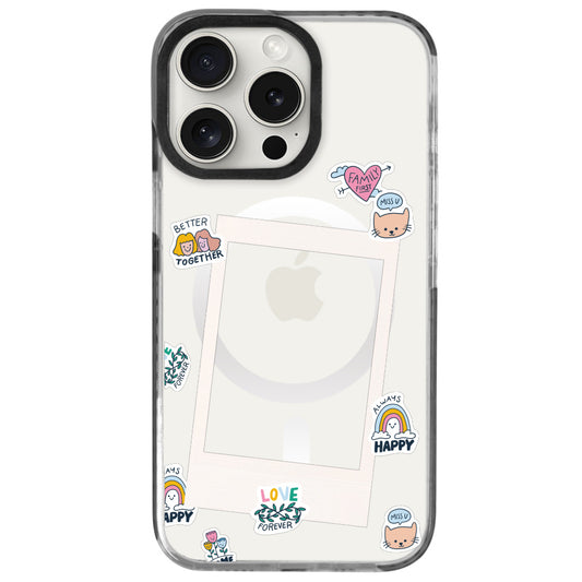 iPhone 16 Pro Max Love Forever Polaroid Telefon Kılıfı