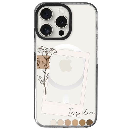 iPhone 16 Pro Max Brown Tones Polaroid Telefon Kılıfı