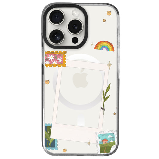 iPhone 16 Pro Max Postcard Polaroid Telefon Kılıfı