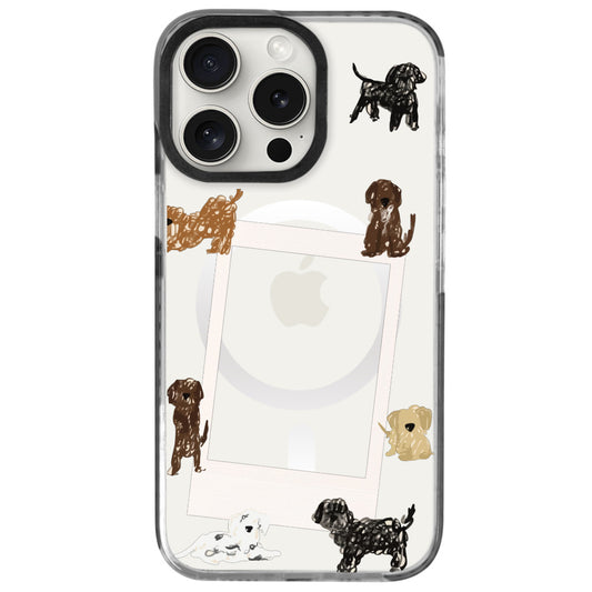 iPhone 16 Pro Max Dogs Polaroid Telefon Kılıfı